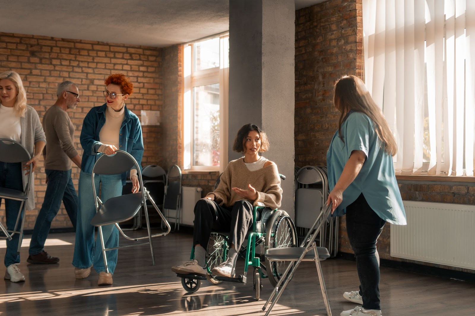 Inclusive activity in a disability nursing home, reflecting community engagement supported by NDIS nursing services